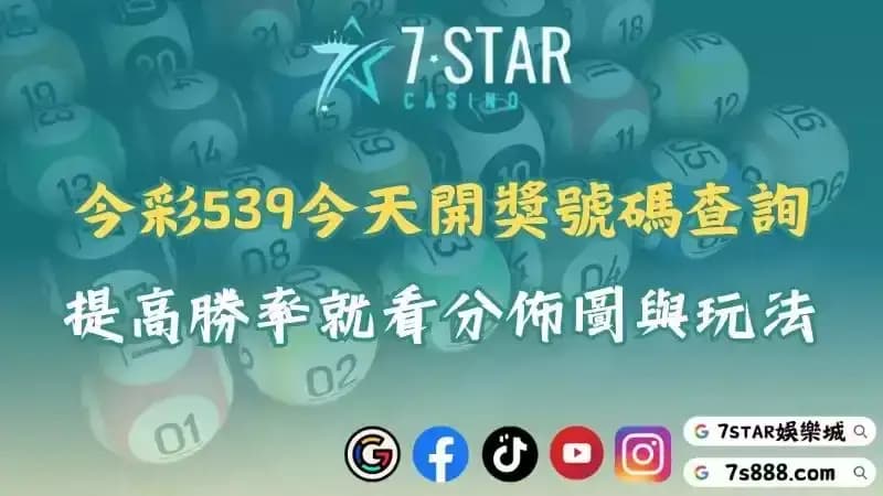 今彩539今天開獎號碼查詢！提高勝率的關鍵在於分佈圖與玩法！