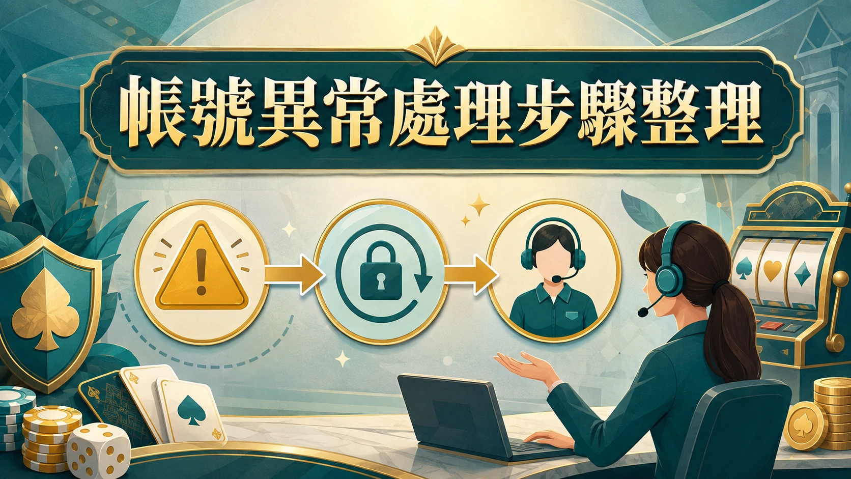 發現帳號異常後應採取的處理步驟流程