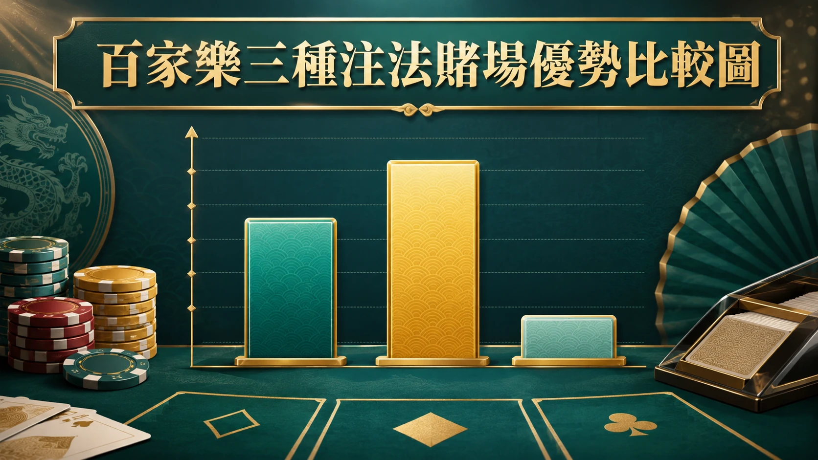 百家樂莊家和局閒家三種注法期望值與賭場優勢比較圖