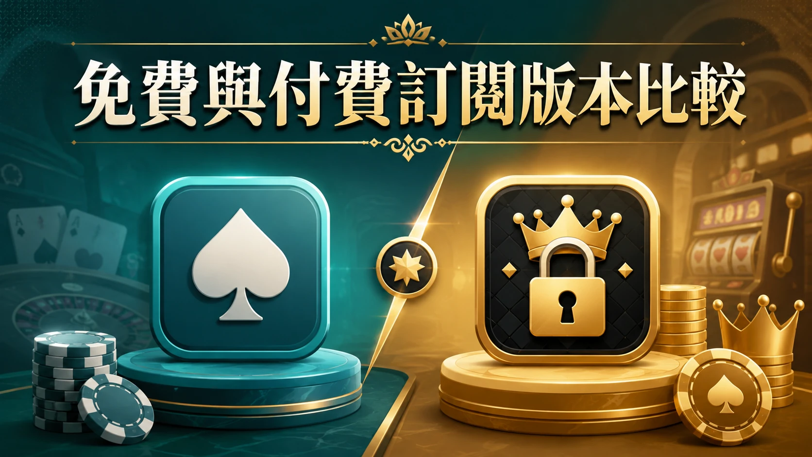 免費版與付費訂閱版分析工具功能比較的概念畫面