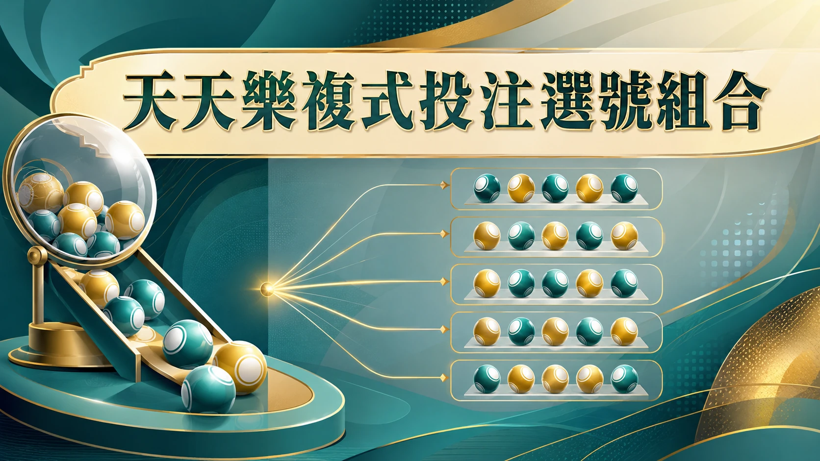 天天樂複式投注選號組合說明畫面