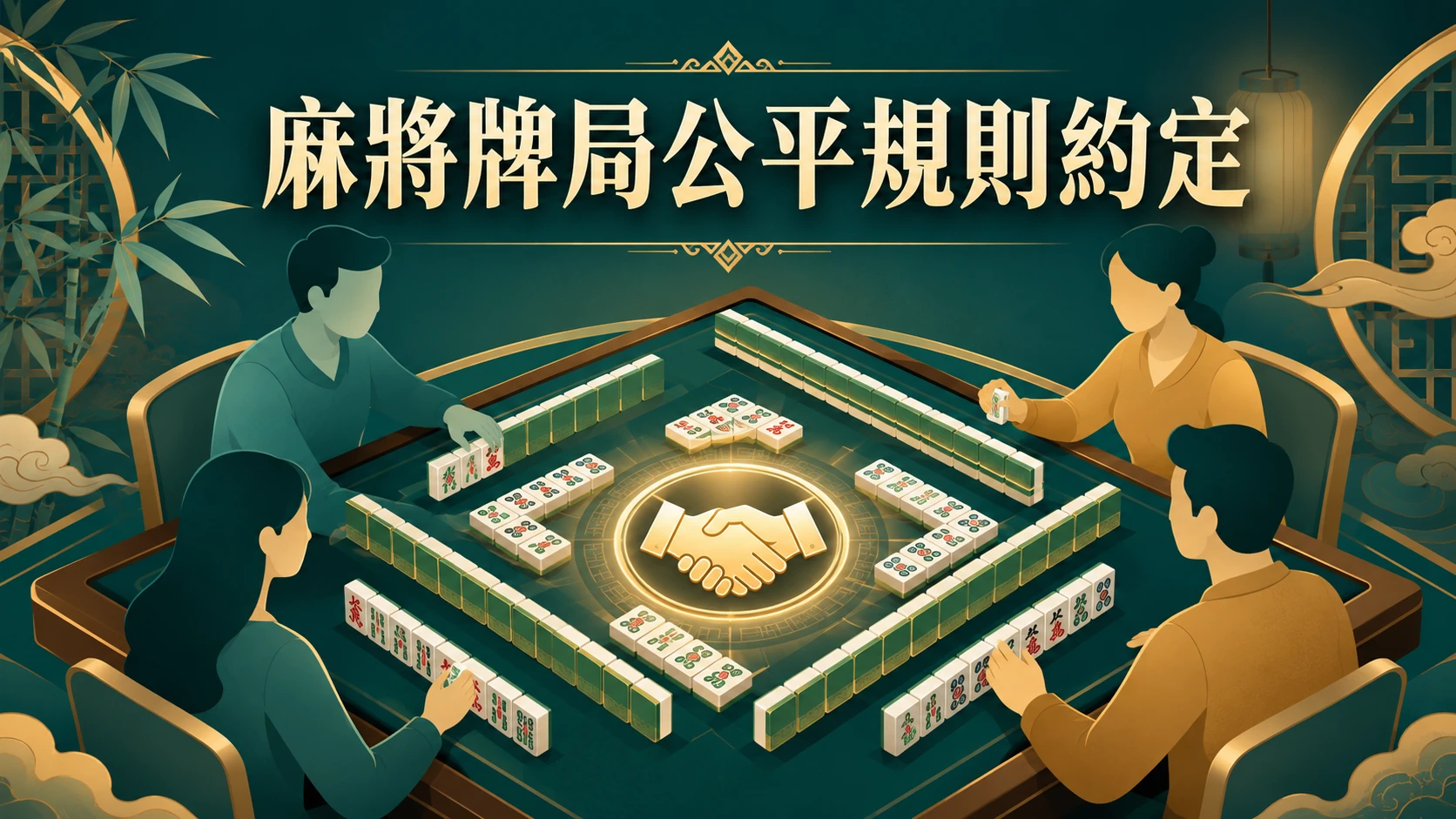 麻將牌局開局前約定公平規則的情境