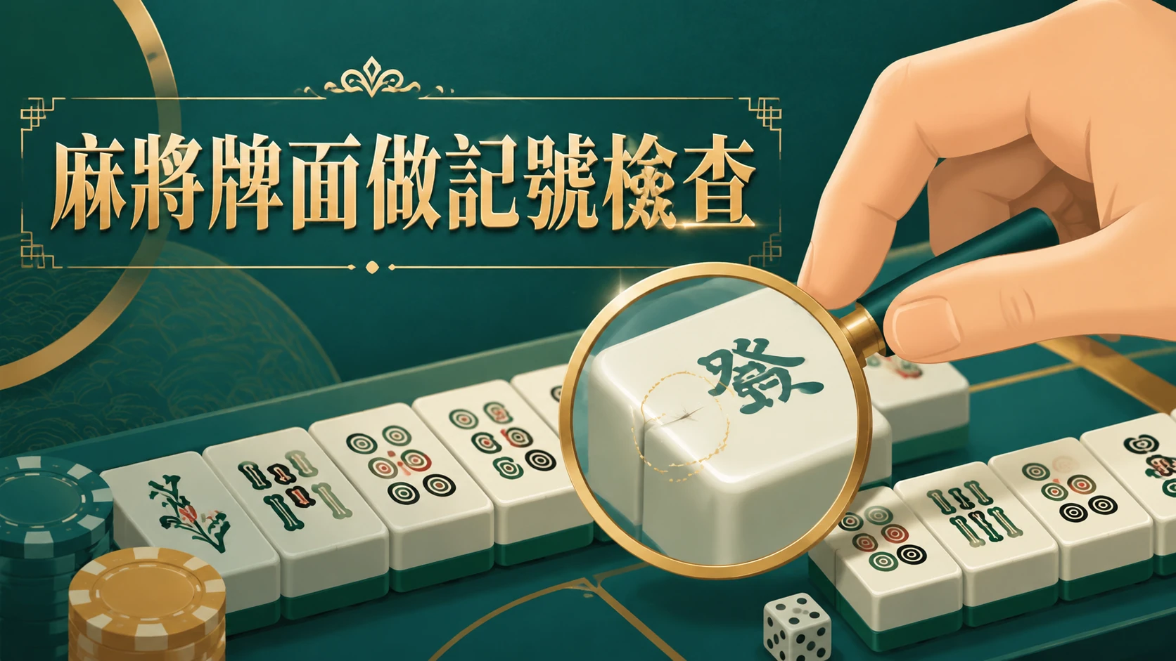 麻將牌面做記號與檢查手法說明