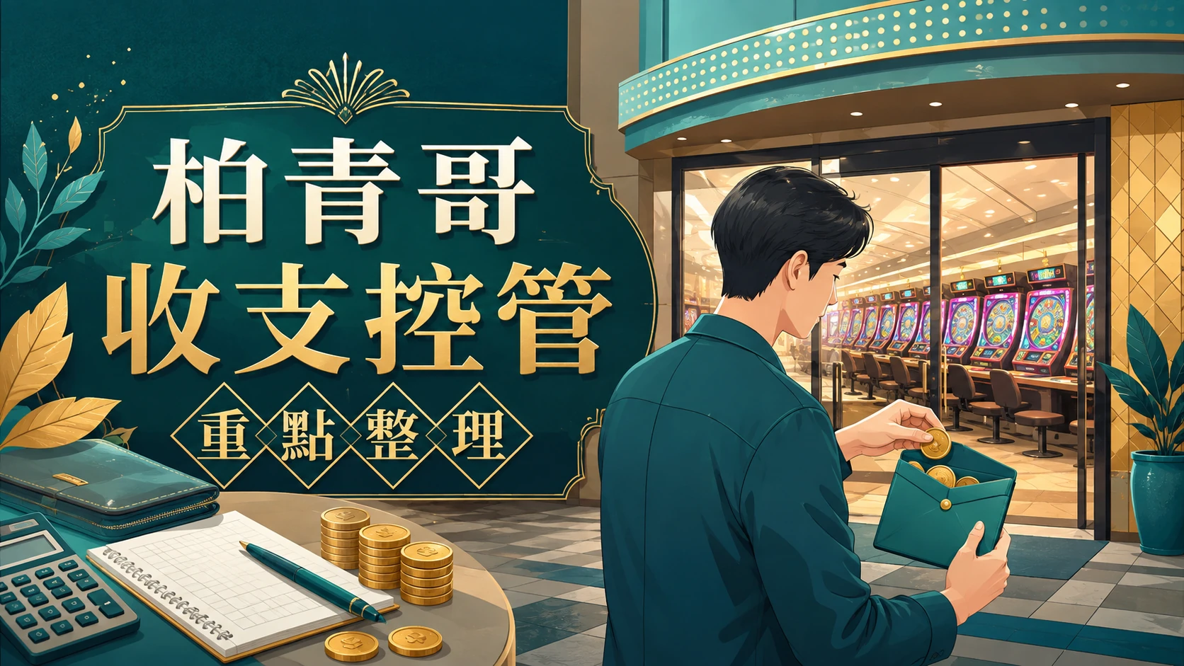 柏青哥玩家設定當日預算上限的情境