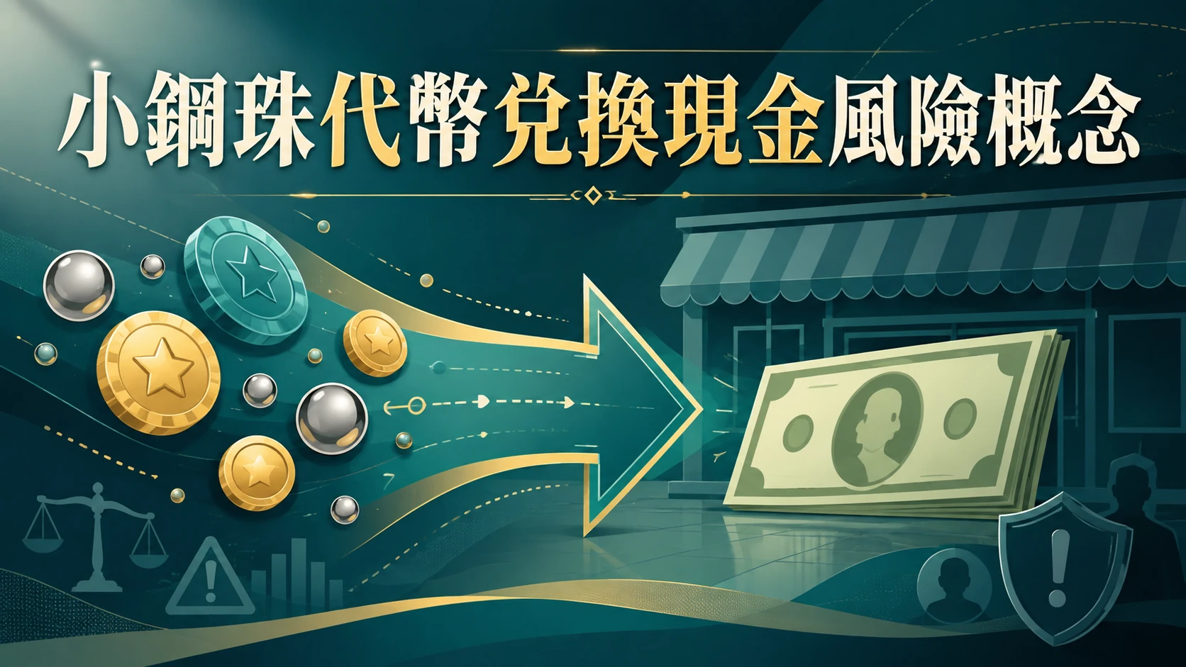 小鋼珠代幣透過場外管道兌換現金的風險概念