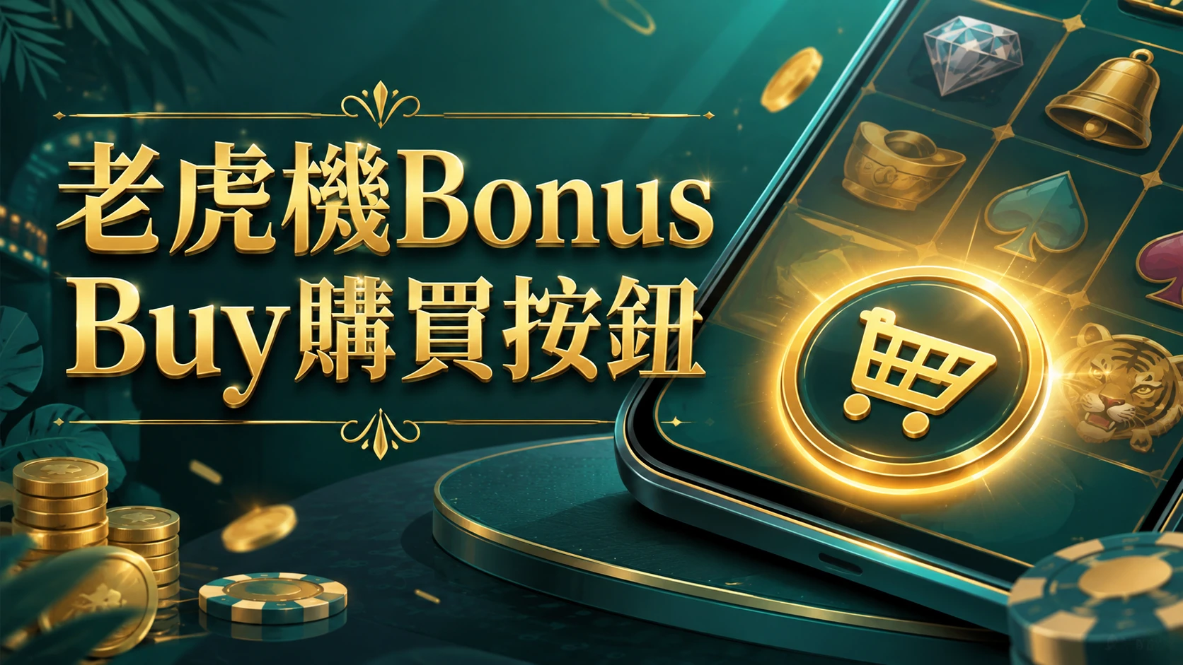 老虎機遊戲介面上的Bonus Buy購買按鈕特寫